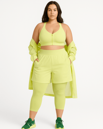 Adidas x Ivy Park Sport - BH Gelb mit Reißverschluss – Größe XL - Tiz Mode