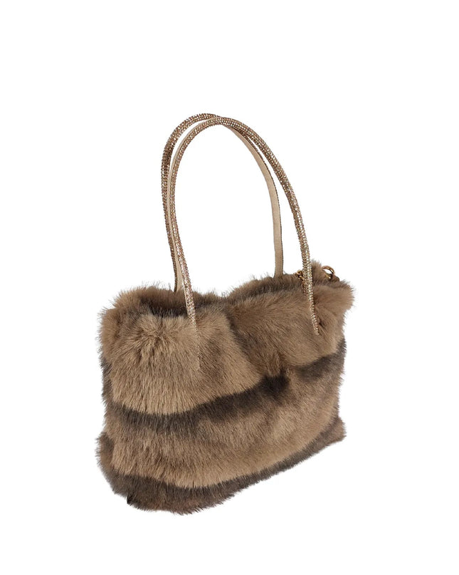 Damen - Accessoire – Kunstfell - Handtasche – Neue Kollektion - Tiz Mode