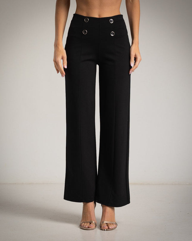 Damen - Hose mit 4 Zierknöpfen premium - Tiz Mode