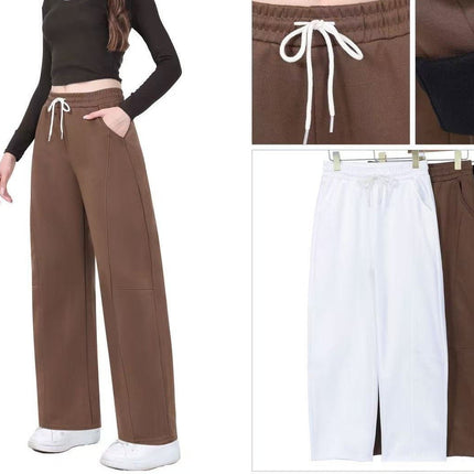 Damen hosen - Jogginghose mit weitem Bein – Komfort & Style – Neuheiten - Tiz Mode