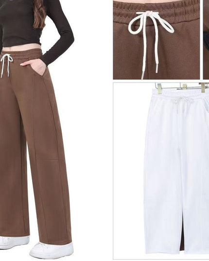 Damen hosen - Jogginghose mit weitem Bein – Komfort & Style – Neuheiten - Tiz Mode