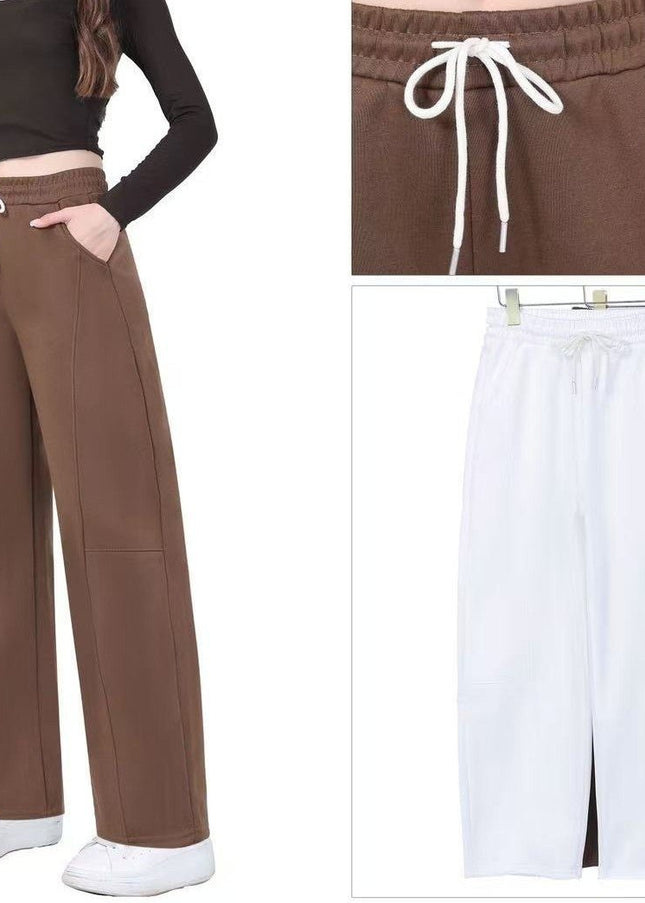 Damen hosen - Jogginghose mit weitem Bein – Komfort & Style – Neuheiten - Tiz Mode