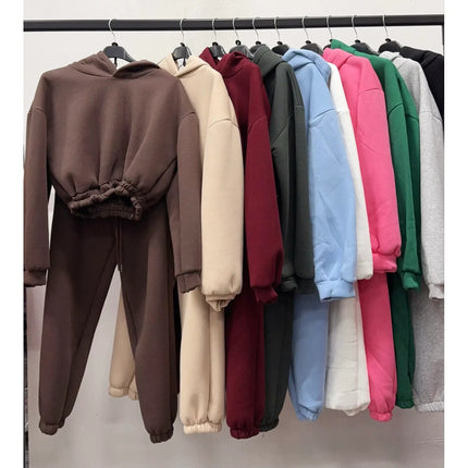 Damen - Sets aus Hoodie & Jogger – Mehrere Farben – Neue Kollektion - Tiz Mode