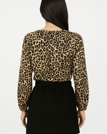 Elegante Bluse mit Leopardenmuster - Tiz Mode
