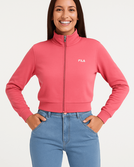 Fila Damen Sweatshirt Rosa - Tiz Mode