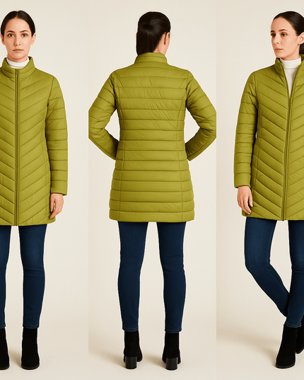 jacken Only Damen Steppjacke – Grün – S - Tiz Mode