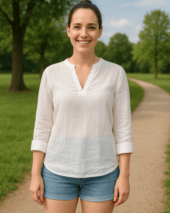 Leinenbluse Filippa K – Zeitlose Eleganz in Weiß - Tiz Mode