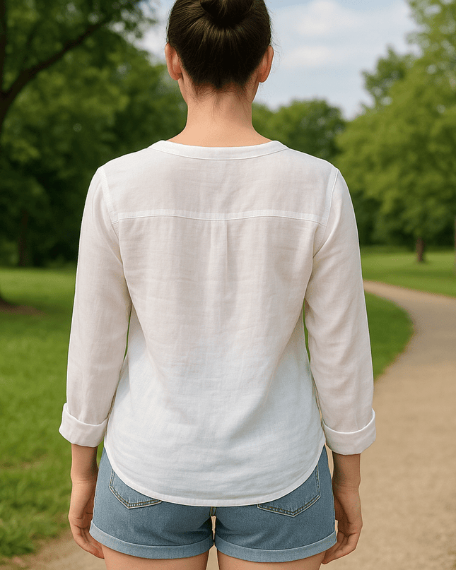 Leinenbluse Filippa K – Zeitlose Eleganz in Weiß - Tiz Mode