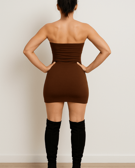 Monki Kleid Braun – L - Tiz Mode